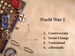 World War 1 - HRSBSTAFF Home Page