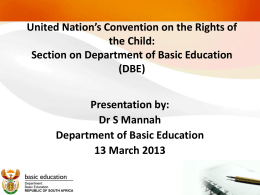 United Nation’s Convention on the Rights of the