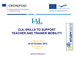 CLIL Skills to support teacher and trainer
