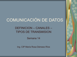 COMUNICACIÓN DE DATOS
