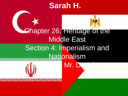 Chapter 26: Heritage of the Middle East Section 4
