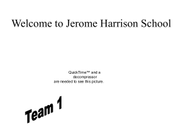 Welcome to Jerome Harrison School