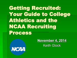 Getting Recruited: Your Guide to College Athletics