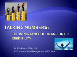 Talking Numbers: The Importance of Finance in HR