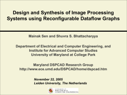 Design and Synthsis of Image Processing Systems