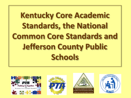 Kentucky Core Academic Standards Initiative
