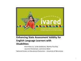 Enhancing State Assessment Validity for English