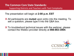 CCSSO_PowerPoint - Council of Chief State School