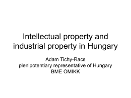 Intellectual property and industrial property in