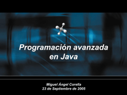 Programación avanzada en Java