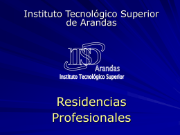 Residencias Profesionales - Instituto Tecnológico
