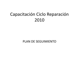 Capacitación Ciclo Reparación 2010