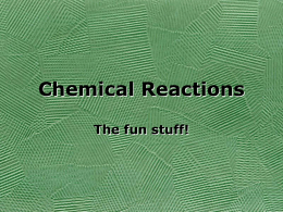 Chemical Reactions - Independent School District