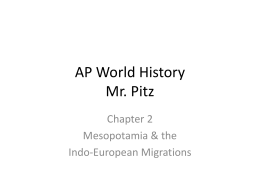 AP World History Mr. Pitz