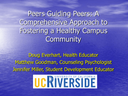 Peers Guiding Peers: A Comprehensive Approach to
