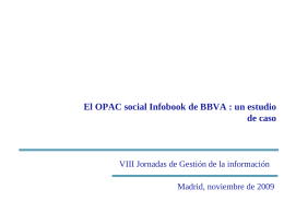 Diapositiva 1 - SEDIC. Asociación Española de