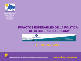 Diapositiva 1 - Cámara de Industrias del Uruguay