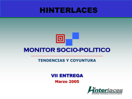 VII MONITOR SOCIOPOLITICO HINTERLACES