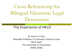 Processing Legal Documents in the Chinese