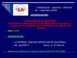 Confederación Deportiva Autónoma de Guatemala CDAG