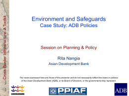 Overview of Environment & Safeguards