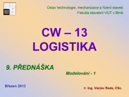 CW - 13 logistika