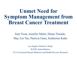 Unmet Need for Symptom Management from Breast
