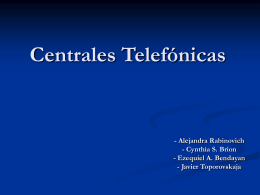 Centrales Telefónicas - ORT Argentina