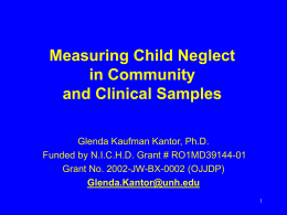 CAUSES AND ASSESSMENT OF CHILD NEGLECT IN