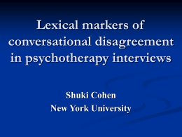 Lexical markers of conversational disagreement in