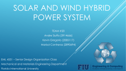 Wind and solar hybrid power