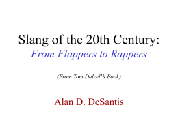 Slang of the 20th Century: From Flappers to