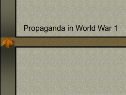 Propaganda in World War 1
