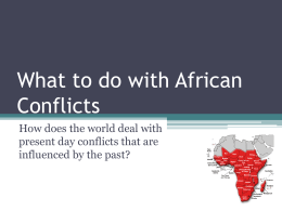 African Conflicts - Meridian School District