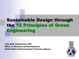 Design through the 12 Principles of Green