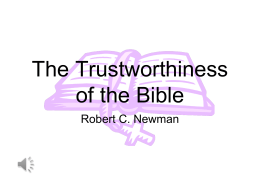 PowerPoint Presentation - The Trustworthiness of