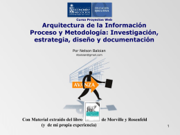 I. Arquitectura de Información