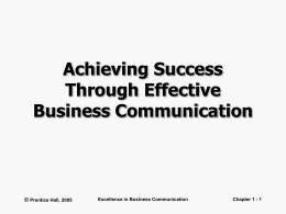 Achieving Success Through Effective Business