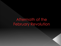 February Revolution - Robbie Small Educator