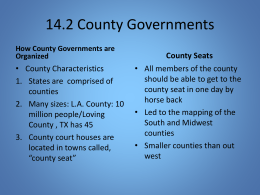 14.2 County Governments