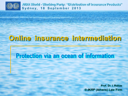 Online Insurance Intermediaries