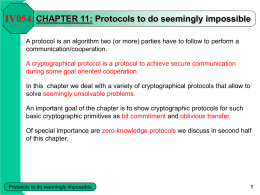 CHAPTER 11 - Protocols to do seemingly impossible