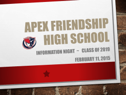 Apex Friendship High School