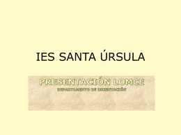 Diapositiva 1 - Portada « I.E.S. Santa Ursula