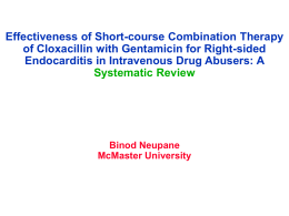 Effectiveness of Short-course Combination Therapy