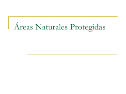 Áreas Naturales Protegidas