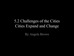Challenges of the Cities