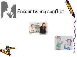 Encountering conflict - The Gus Wheeler Guide