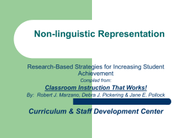 Non-Linguistic Representations PowerPoint