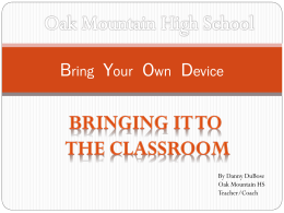 Bring Your Own Device - Shelby County Schools